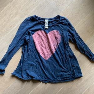 Magnolia Pearl long sleeved heart t shirt